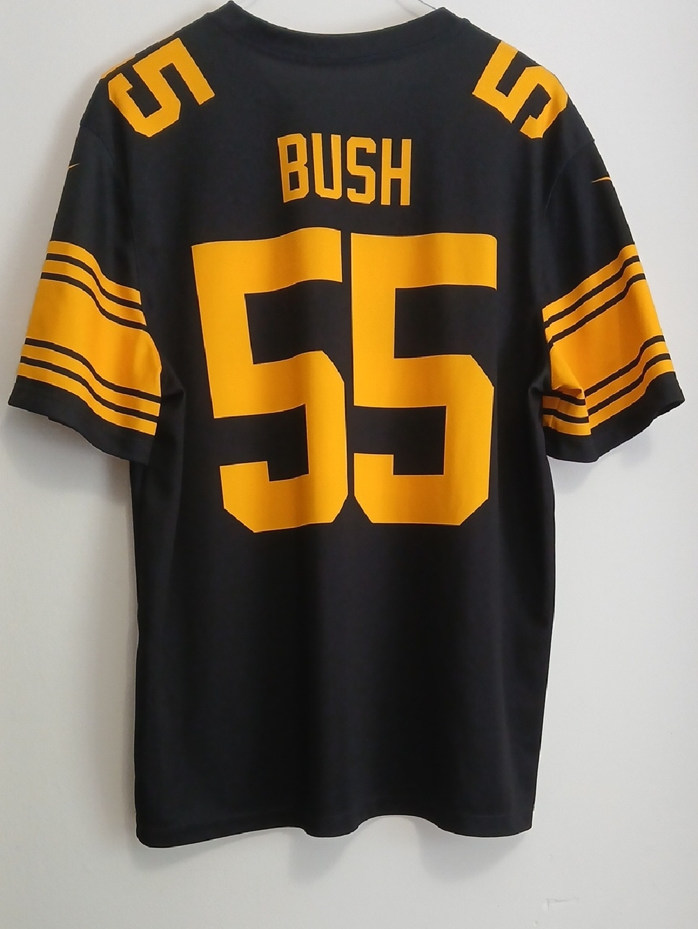 Pittsburgh Steelers Nike NFL Color Rush Dri Fit Shirt-Devin Bell Jr #55-Mens XL - Picture 6 of 9